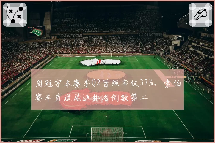 周冠宇本赛季Q2晋级率仅37%，索伯赛车直道尾速排名倒数第二